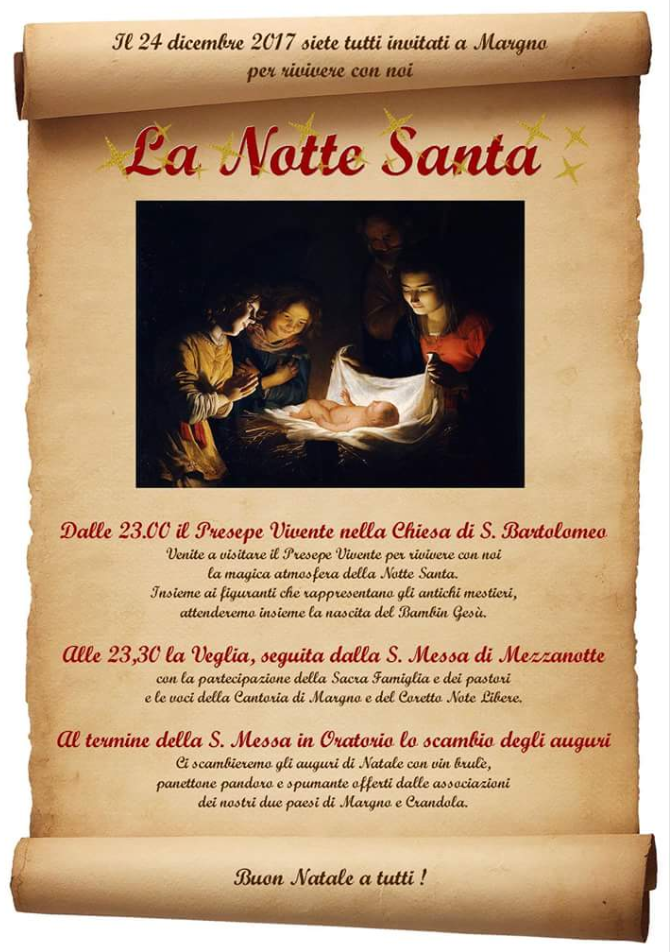 Notte Santa Di Natale.Notte Santa A Margno Con Presepe Vivente In Chiesa